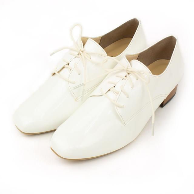 シューファンタジー（Shoe Fantasy）/日本製 マニッシュシューズ ヒモ付き カジュアル　3cmヒール 楽ちん 幅広 シンプル_5