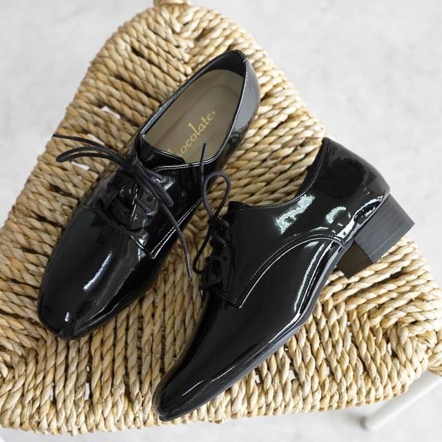 シューファンタジー（Shoe Fantasy）/日本製 マニッシュシューズ ヒモ付き カジュアル　3cmヒール 楽ちん 幅広 シンプル