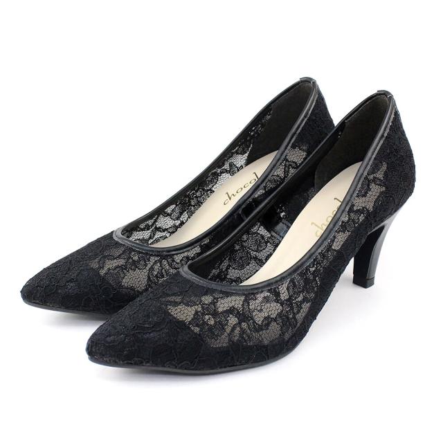 シューファンタジー（Shoe Fantasy）/日本製 シューファンタジー Shoe Fantasy ポインテッド レース パンプス