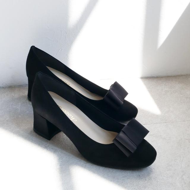 シューファンタジー（Shoe Fantasy）/日本製 シューファンタジー Shoe Fantasy 2way グログランリボン パンプス 晴雨兼用