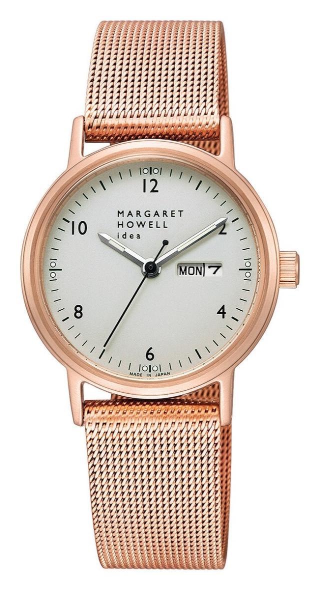 マーガレット・ハウエル　アイデア　腕時計　ゴールド　KH3-622-11 MARGARET HOWELL idea】DAY&DATE SOLAR MESH KH3-622-11