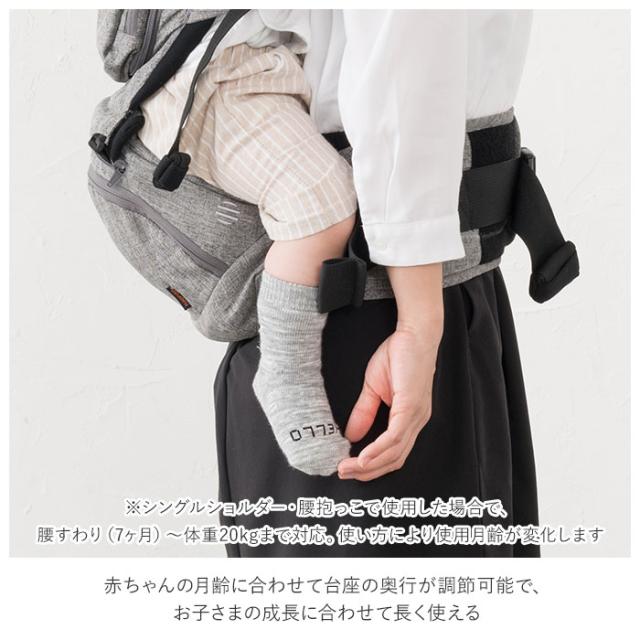 バックヤードファミリー/ヒップシート 抱っこ紐 通販 たためる 折りたためる Tran ダブルショルダー 便利グッズ 出産祝_12