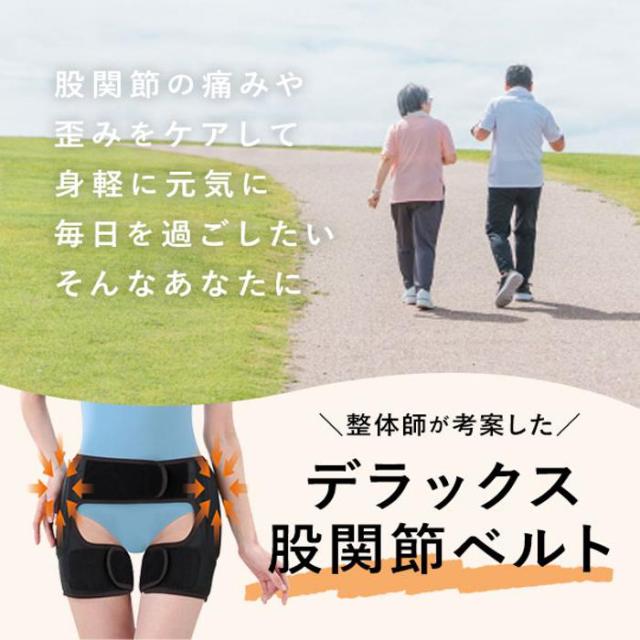 バックヤードファミリー（BACKYARD FAMILY）/股関節ベルト 通販 デラックス股関節ベルト 両足用 股関節 サポーター ベルト 男女兼用 腰…_1