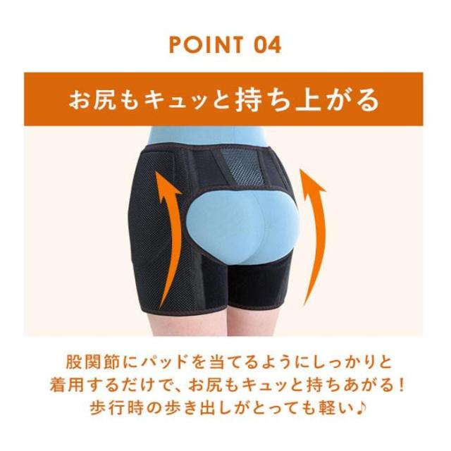 バックヤードファミリー（BACKYARD FAMILY）/股関節ベルト 通販 デラックス股関節ベルト 両足用 股関節 サポーター ベルト 男女兼用 腰…_8