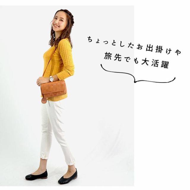バックヤードファミリー/ショルダーバッグ レディース 本革 通販 斜めがけ 革 小さめ お財布ポシェット お財布バッグ お財の通販は