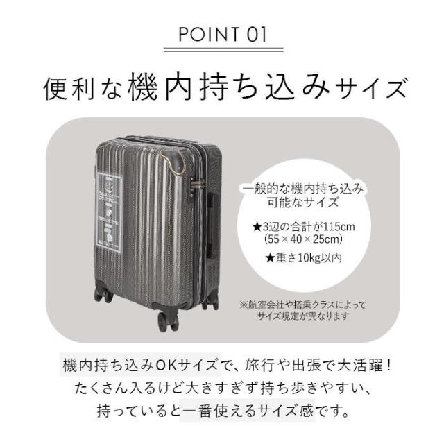 バックヤードファミリー（BACKYARD FAMILY）/wise:ly ワイズリー スーツケース 37−41L_16