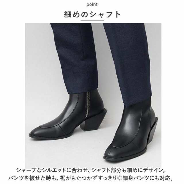 バックヤードファミリー（BACKYARD FAMILY） glabella SQUARE HEEL BOOTS