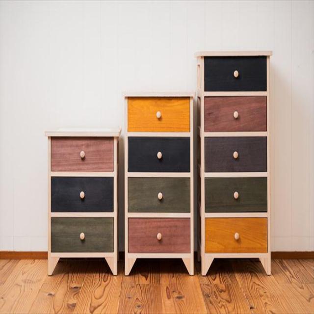 バックヤードファミリー（BACKYARD FAMILY）/タイル天板桐製チェスト 3段