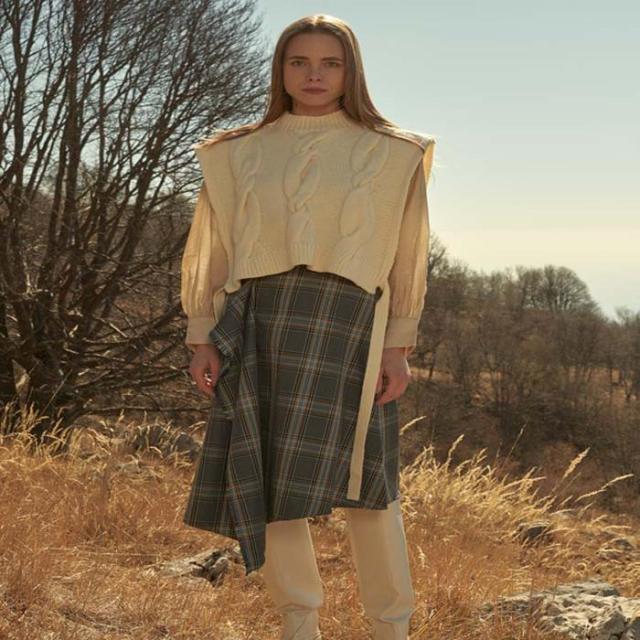 バックヤードファミリー（BACKYARD FAMILY）/フリンジチェックスカート バックヤードファミリー（BACKYARD FAMILY）/フリンジチェックスカート