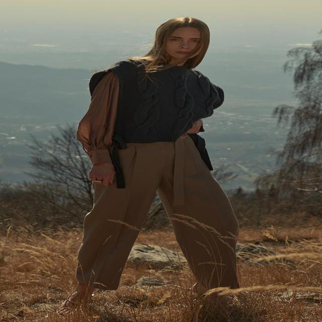 バックヤードファミリー（BACKYARD FAMILY）/手編みニットベストセット