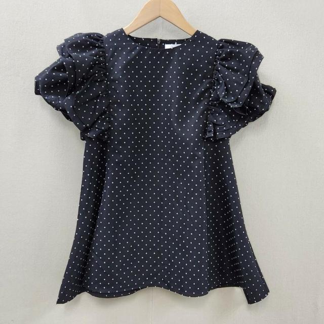 バックヤードファミリー（BACKYARD FAMILY）/ドットショルダーフリルプルオーバー