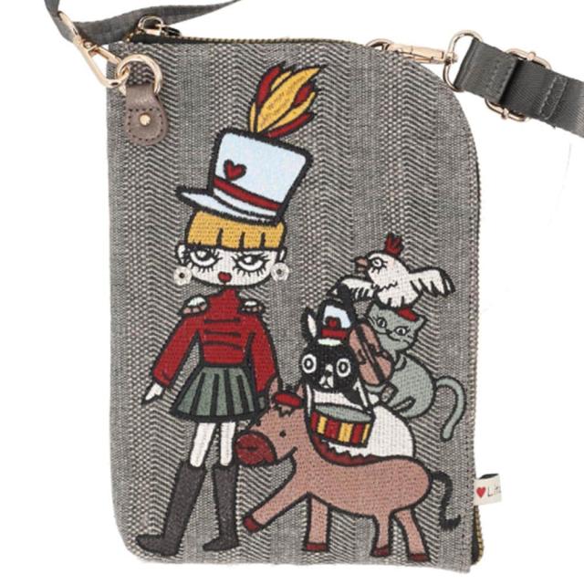 バックヤードファミリー（BACKYARD FAMILY）/Lyre リタちゃん L字ファスナータテ型ショルダーバッグ