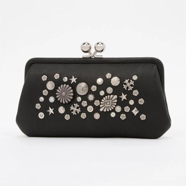 バックヤードファミリー（BACKYARD FAMILY）/perche ペルケ マルチスタッズ がま口 ロングウォレット