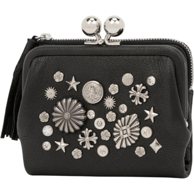 バックヤードファミリー（BACKYARD FAMILY）/perche ペルケ マルチスタッズ がま口2つ折りウォレット