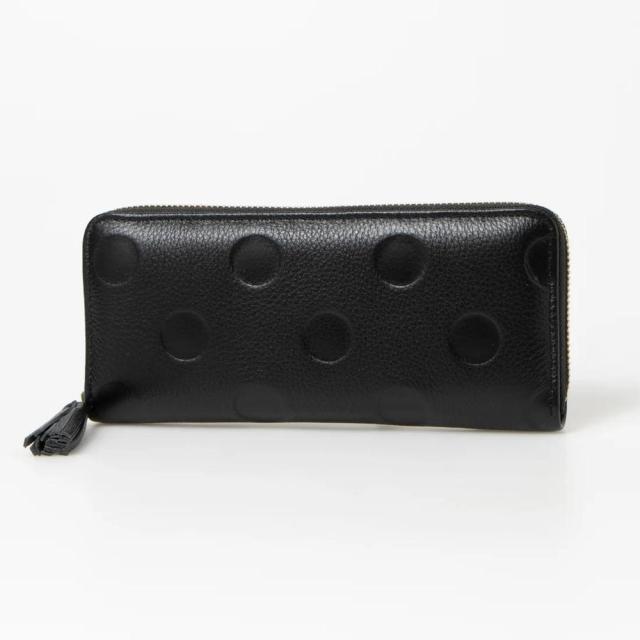 バックヤードファミリー（BACKYARD FAMILY）/perche ペルケ ドット型押 ジャバラ長カードウォレット