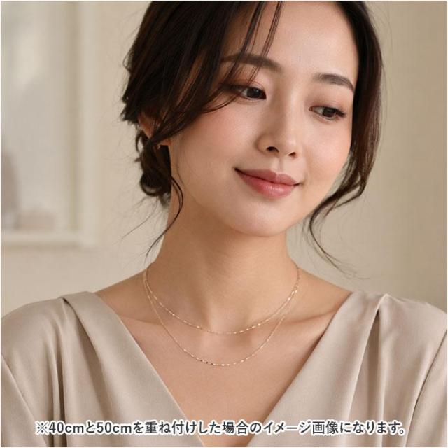 バックヤードファミリー（BACKYARD FAMILY）/国産10K YG 国産　幅1．8ＭＭペタル（花びら）ネックレス40ＣＭ_10