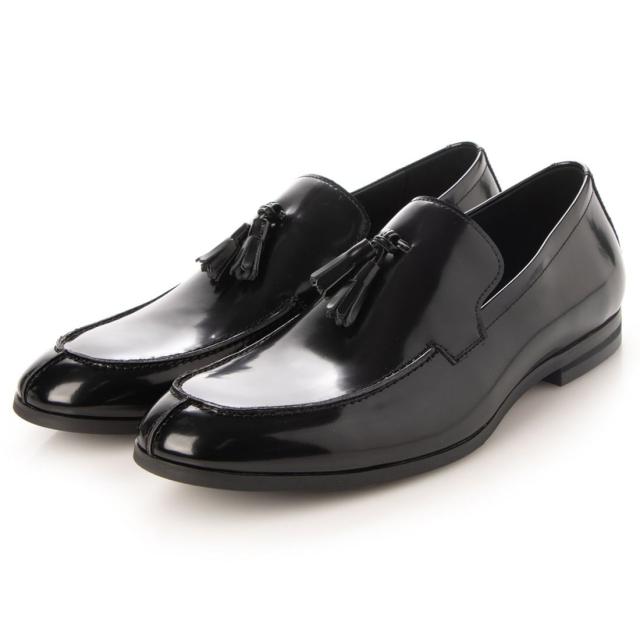 フープ ディ ドゥ（whoop−de−doo）/ガラスレザー タッセル カジュアル ローファー