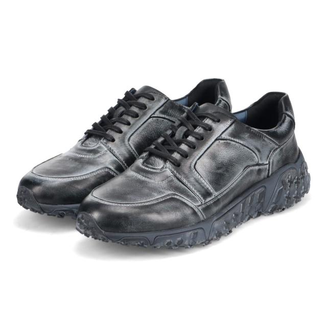 フープ ディ ドゥ（whoop−de−doo）/厚底 vibram 防滑 ローカット レザースニーカー 【デュアリティ】