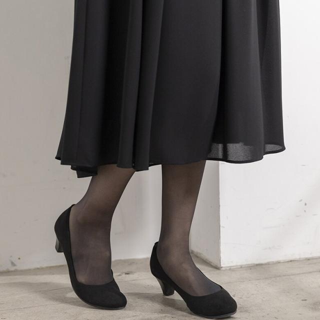 フォルムフォルマ（form forma）/《23cm》《ゼクシィ9月号掲載》ブラックパンプス/慶弔両用 /喪服/学校行事/夏/お受験