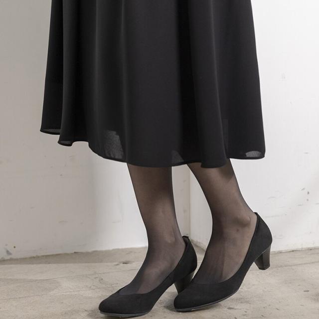 フォルムフォルマ（form forma）/《24．5cm》《ゼクシィ9月号掲載》ブラックパンプス/慶弔両用 /喪服/学校行事/夏/お受験