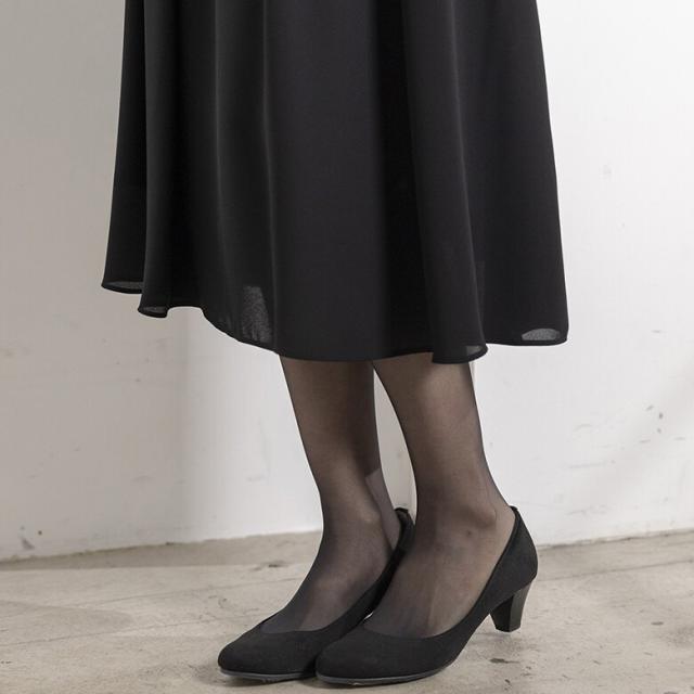 フォルムフォルマ（form forma）/《24．5cm》《ゼクシィ9月号掲載》ブラックパンプス/慶弔両用 /喪服/学校行事/夏/お受験