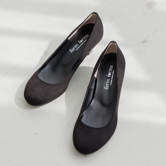 フォルムフォルマ（form forma）/《25cm》《ゼクシィ9月号掲載》ブラックパンプス/慶弔両用 /喪服/学校行事/夏/お受験
