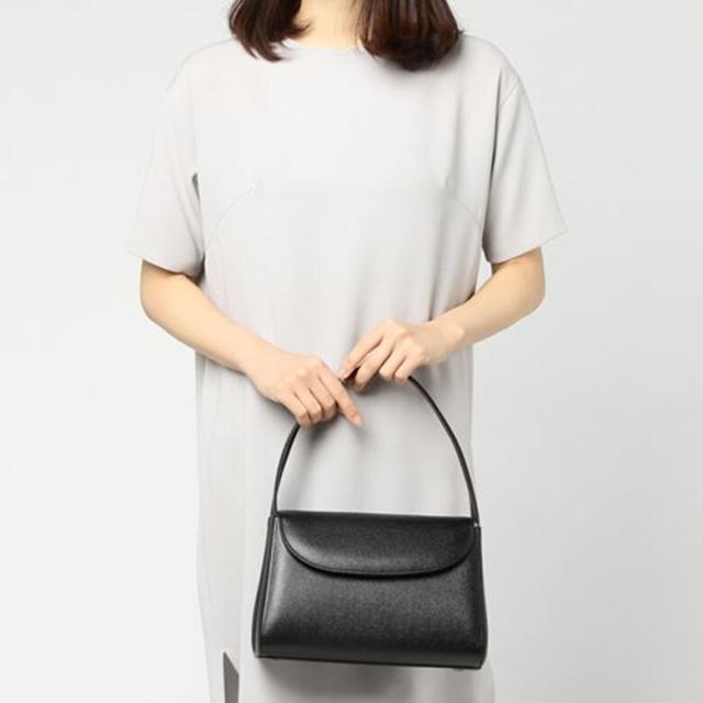 フォルムフォルマ/喪服/礼服/卒業/入学/結婚式/リボン付き牛革バッグ《撥水加工付》