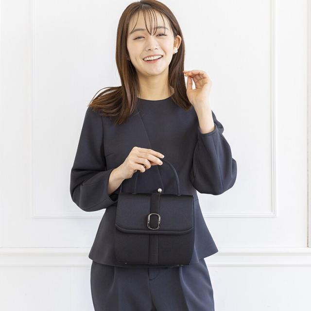 フォルムフォルマ（form forma）/【慶弔両用】【喪服用】バックルモチーフ/ブラックフォーマル/ハンドバッグ/冠婚葬祭/夏/お受験_4
