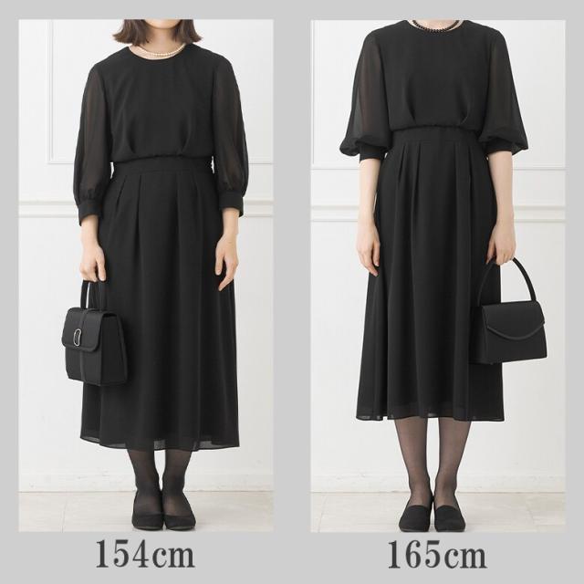 フォルムフォルマ（form forma）/【洗える】【喪服・礼服】シフォンロング丈ワンピース/ブラックフォーマル/七五三/お宮参り/夏_15