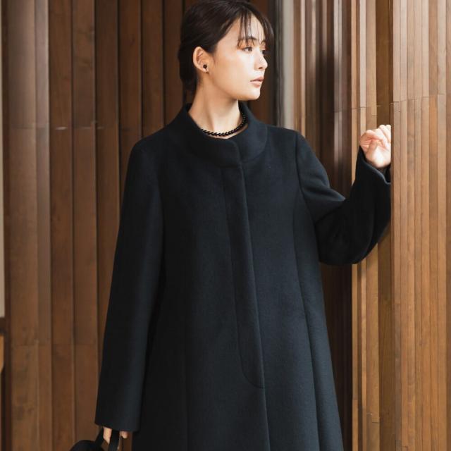 フォルムフォルマ（form forma）/スタンドカラーコート/ブラックフォーマル/セレモニー/喪服/七五三/オールシーズン