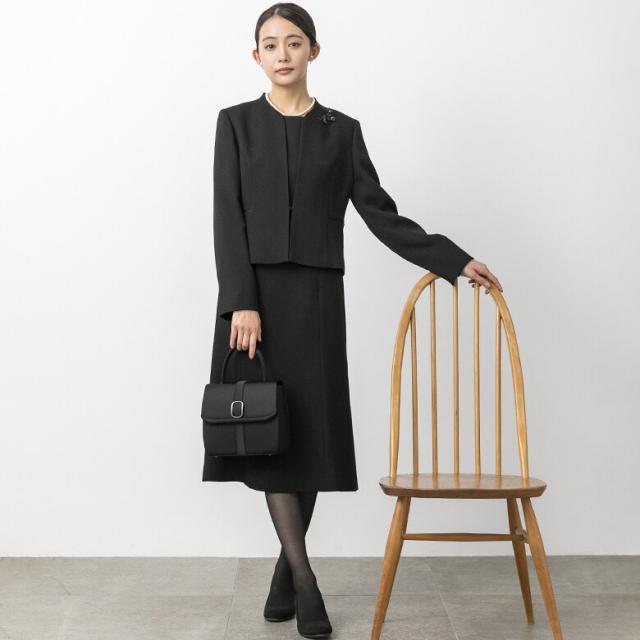 フォルムフォルマ（form forma）/【喪服・礼服】【前開き】ジャケット＆ワンピース/ブラックフォーマル/七五三/オールシーズン_2