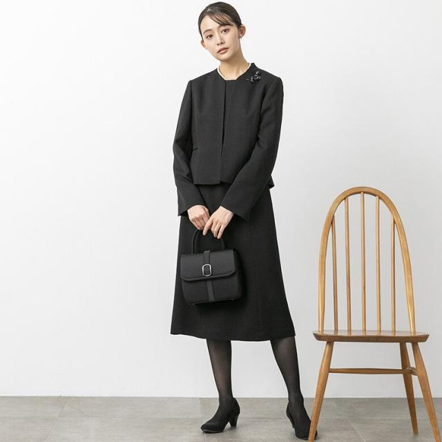 フォルムフォルマ（form forma）/【喪服・礼服】【前開き】ジャケット＆ワンピース/ブラックフォーマル/七五三/オールシーズン_4
