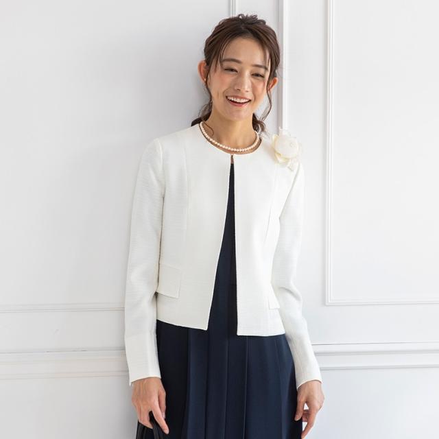 フォルムフォルマ（form forma）/ノーカラーツイードジャケット/七五三/卒業式/入学式/セレモニー/お宮参り/学校行事