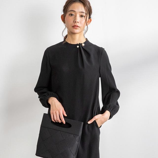 フォルムフォルマ（form forma）/【kaene】【喪服・礼服】パールピン付きワンピース/卒学式・七五三・お宮参り/ブラックフォーマル_8