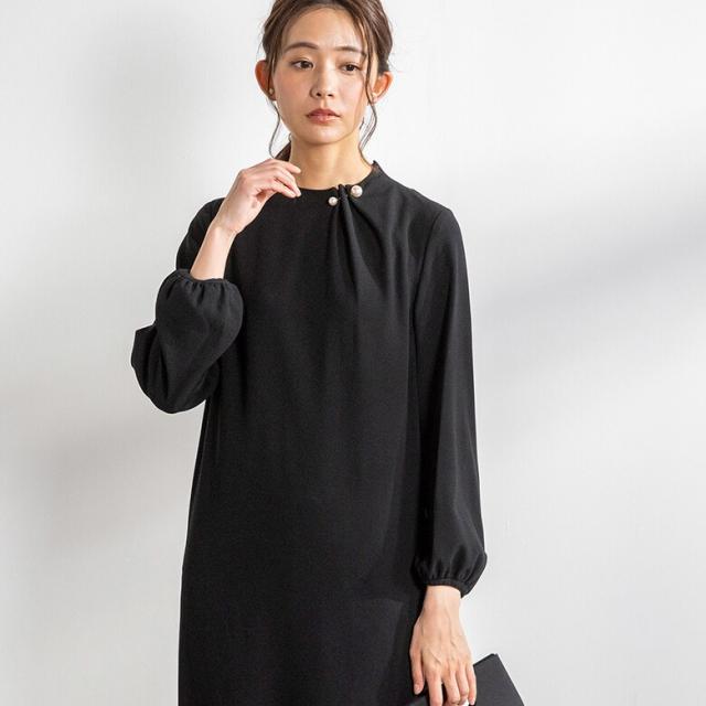 フォルムフォルマ（form forma）/【kaene】【喪服・礼服】パールピン付きワンピース/卒学式・七五三・お宮参り/ブラックフォーマル_9