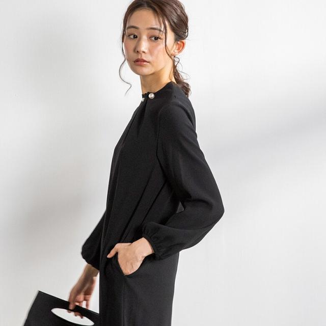 フォルムフォルマ（form forma）/【kaene】【喪服・礼服】パールピン付きワンピース/卒学式・七五三・お宮参り/ブラックフォーマル_10