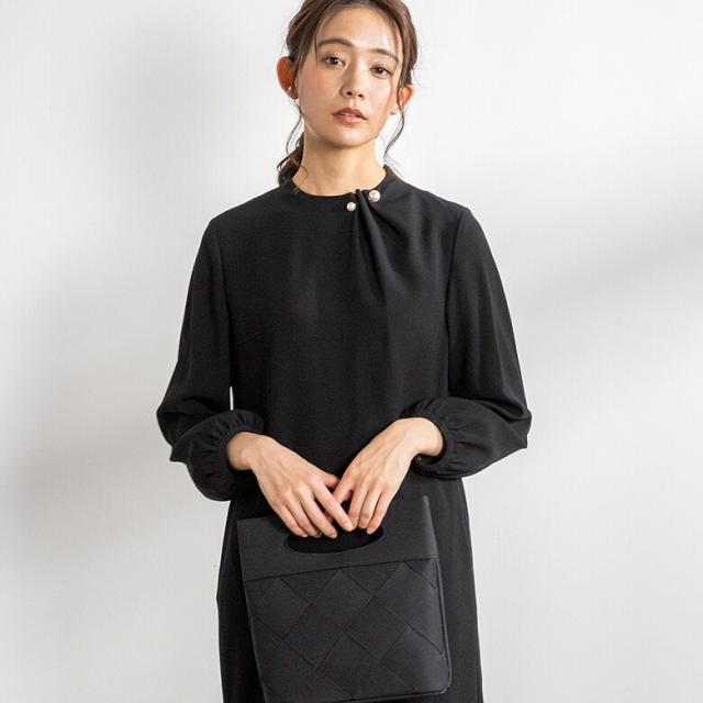 フォルムフォルマ（form forma）/【kaene】【喪服・礼服】パールピン付きワンピース/卒学式・七五三・お宮参り/ブラックフォーマル_14