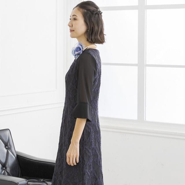 新品タグ付✨フォルムフォルマ　東京ソワール　ジャガードレース　マザードレス　XL ジャガードレース マザードレス | 【公式】form forma(フォルム