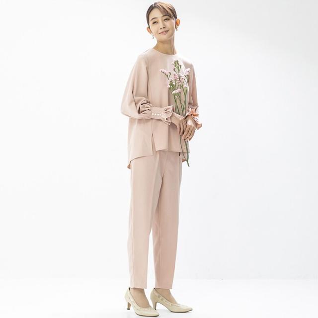 フォルムフォルマ（form forma）/≪セレモニー≫雑誌VERY掲載/パールボタンがポイントセットアップ パンツドレス/卒入学式・七五三の通販は