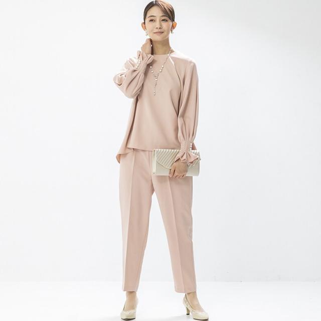 フォルムフォルマ（form forma）/≪セレモニー≫雑誌VERY掲載/パールボタンがポイントセットアップ パンツドレス/卒入学式・七五三の通販は