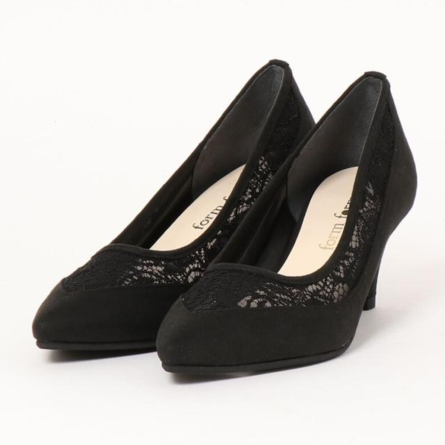 form forma フォーマルパンプス　S シルバー フォルムフォルマ（form forma）/S(22．5cm)レースパンプス