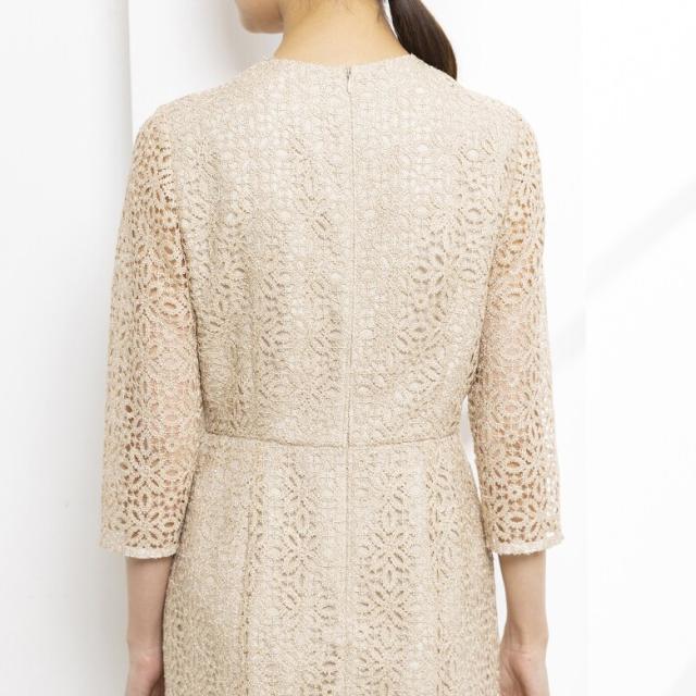 フォルムフォルマ（form forma）/【kaene】ラメクロシェドレス《マザードレス》/フラワー刺繍レース/結婚式/パーティー/母親/母