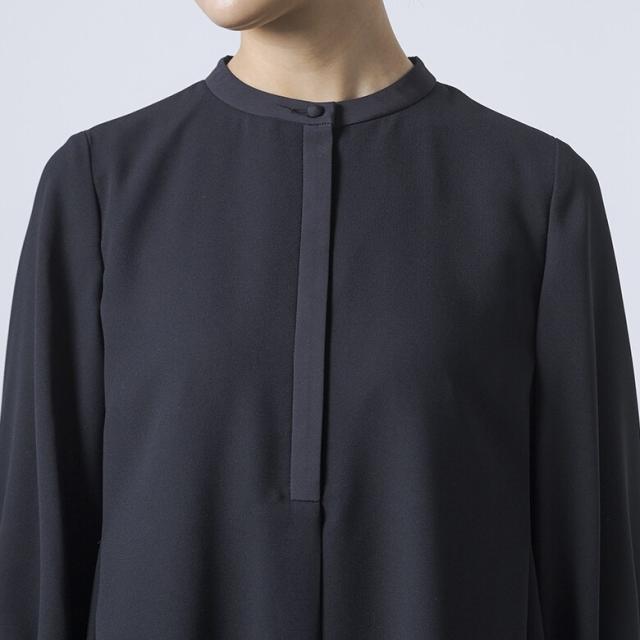 フォルムフォルマ（form forma）/《7分袖タイプ》【喪服・礼服】【洗える】シャツワンピース/ブラックフォーマル/オールシーズン