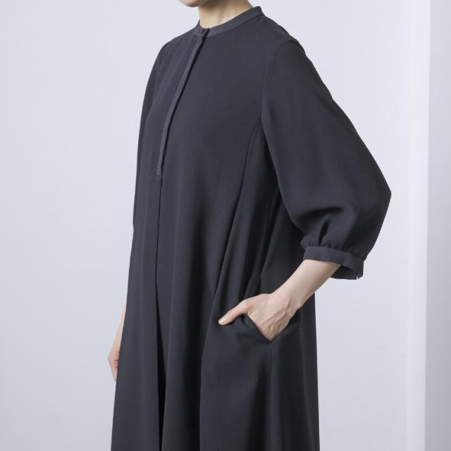 フォルムフォルマ（form forma）/《7分袖タイプ》【喪服・礼服】【洗える】シャツワンピース/ブラックフォーマル/オールシーズン