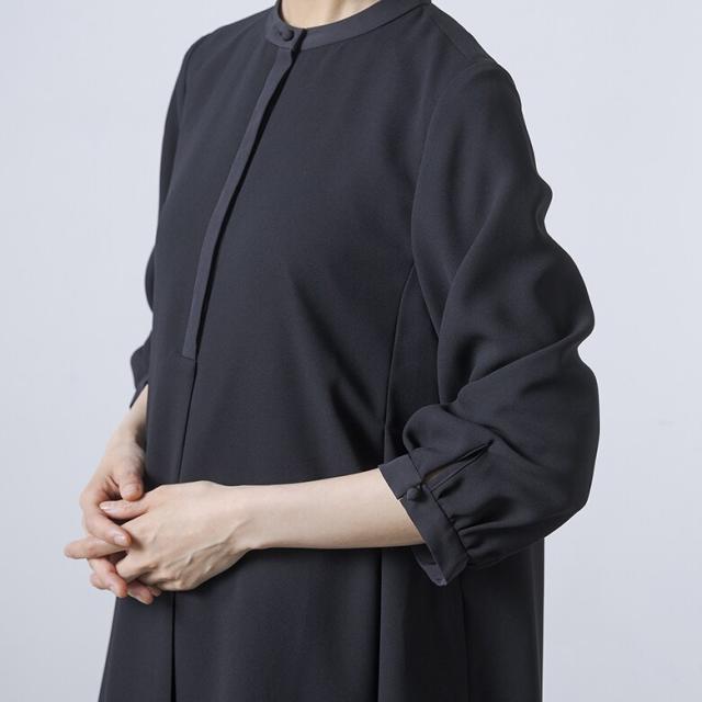 フォルムフォルマ（form forma）/《7分袖タイプ》【喪服・礼服】【洗える】シャツワンピース/ブラックフォーマル/オールシーズン