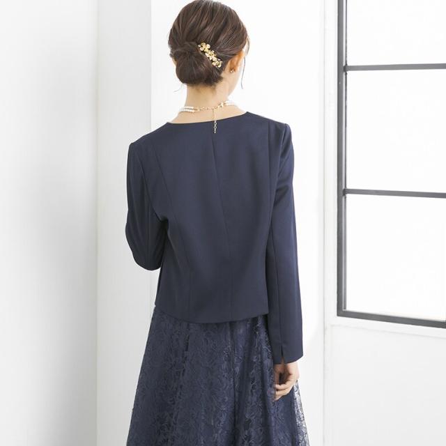 フォルムフォルマ（form forma）/【ジャケット単品】《サテン 生地使用》ジャケット /ボレロ/パーティー/結婚式/ドレス/マザードレス