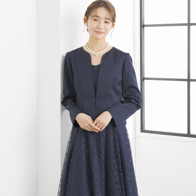 フォルムフォルマ（form forma）/【ジャケット単品】《サテン 生地使用》ジャケット /ボレロ/パーティー/結婚式/ドレス/マザードレス