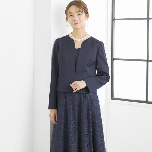 フォルムフォルマ（form forma）/【ジャケット単品】《サテン 生地使用》ジャケット /ボレロ/パーティー/結婚式/ドレス/マザードレス