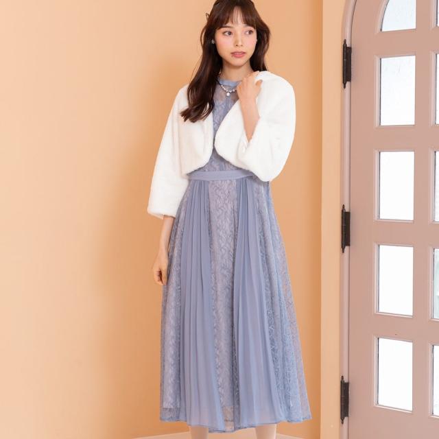 フォルムフォルマ（form forma）/レースプリーツドレス/結婚式