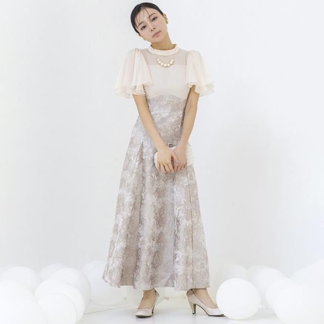 未使用 form forma フォルムフォルマ ジャガード ワンピース SOIR formformaオリジナル】ジャガードワンピースドレス/結婚式